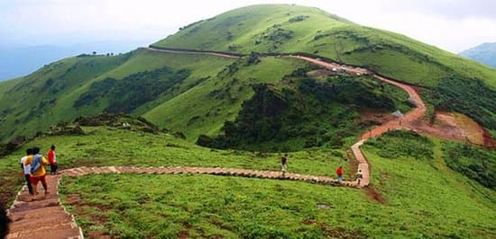Beautiful view of Baba Budangiri in Chikmagalur